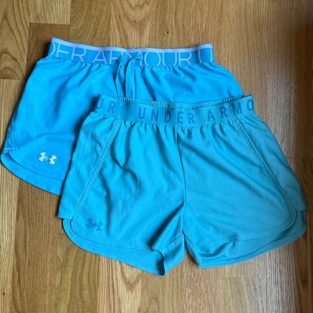 2x Under Armour Blue Shorts